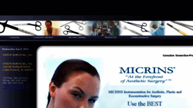 What Micrins.com website looked like in 2017 (6 years ago)
