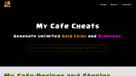 What Mycafecheat.com website looked like in 2017 (6 years ago)