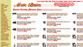 What Musicbasic.com website looked like in 2017 (6 years ago)