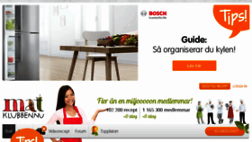 What Matklubben.se website looked like in 2017 (6 years ago)