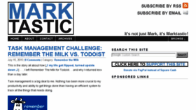 What Marktastic.com website looked like in 2017 (6 years ago)