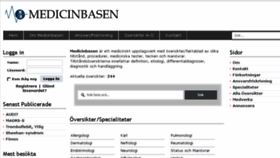 What Medicinbasen.se website looked like in 2017 (6 years ago)