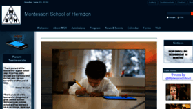 What Montessori-va.com website looked like in 2017 (6 years ago)