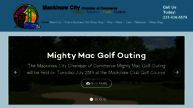 What Mackinawchamber.com website looked like in 2017 (6 years ago)