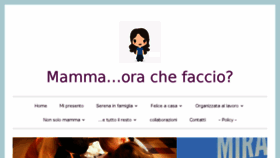 What Mammaorachefaccio.com website looked like in 2017 (6 years ago)