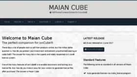 What Maiancube.com website looked like in 2017 (6 years ago)