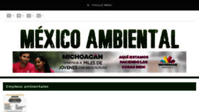 What Mexicoambiental.com.mx website looked like in 2017 (6 years ago)