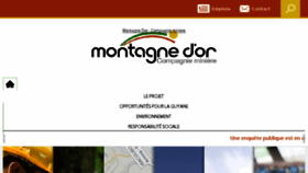What Montagnedor.fr website looked like in 2017 (6 years ago)