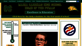 What Mariacarrillohighschool.com website looked like in 2017 (6 years ago)