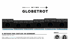 What Mrmrsglobetrot.com website looked like in 2017 (6 years ago)