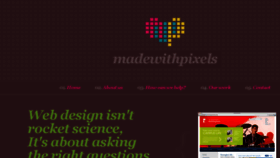 What Madewithpixels.co.uk website looked like in 2017 (6 years ago)