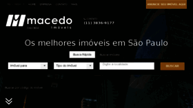 What Macedoimoveis.com.br website looked like in 2017 (6 years ago)