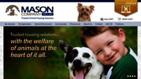 What Masonco.com website looked like in 2017 (7 years ago)