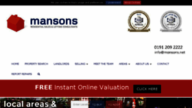 What Mansons.net website looked like in 2017 (6 years ago)