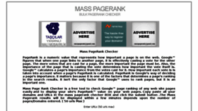 What Masspagerank.com website looked like in 2017 (6 years ago)