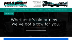 What Mdtowing.com website looked like in 2017 (6 years ago)