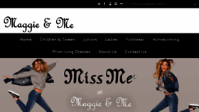 What Maggieandmefashions.com website looked like in 2017 (6 years ago)