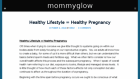 What Mommy-glow.com website looked like in 2017 (6 years ago)
