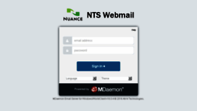 What Mail.nuance-nts.com website looked like in 2017 (6 years ago)