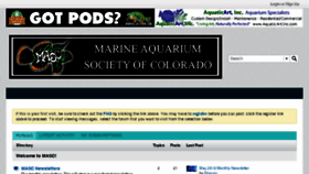 What Marinecolorado.org website looked like in 2017 (6 years ago)