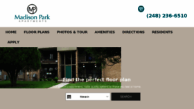 What Madisonpark-apts.com website looked like in 2017 (6 years ago)