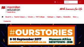 What Macmillan.co.za website looked like in 2017 (6 years ago)