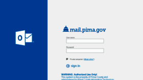 What Mail.pima.gov website looked like in 2017 (6 years ago)