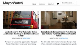 What Mayorwatch.co.uk website looked like in 2017 (6 years ago)