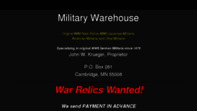 What Militarywarehouse.com website looked like in 2017 (6 years ago)