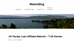 What Melvinblog.com website looked like in 2017 (6 years ago)