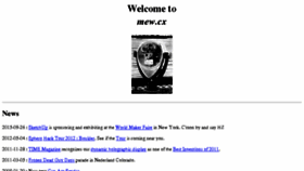 What Mew.cx website looked like in 2017 (6 years ago)