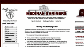 What Medinah.org website looked like in 2017 (6 years ago)