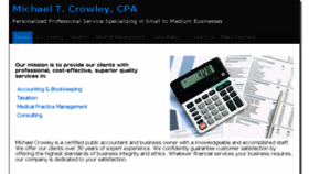 What Michaelcrowleycpa.com website looked like in 2017 (6 years ago)