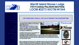 What Moose2073.org website looked like in 2017 (6 years ago)
