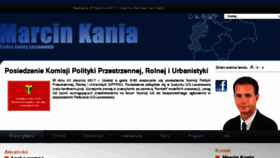What Marcinkania.pl website looked like in 2017 (6 years ago)