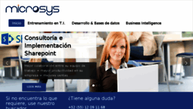 What Microsys.com.mx website looked like in 2017 (6 years ago)