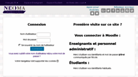 What Moodle.neoma-bs.fr website looked like in 2017 (6 years ago)