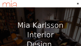 What Miakarlsson.co.uk website looked like in 2017 (6 years ago)