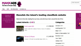 What Manxads.com website looked like in 2017 (6 years ago)