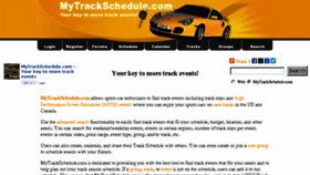 What Mytrackschedule.com website looked like in 2017 (8 years ago)