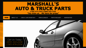 What Marshallsautoparts.com website looked like in 2017 (6 years ago)