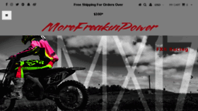 What Morefreakinpower.com website looked like in 2017 (6 years ago)