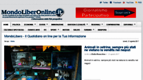 What Mondolibero.it website looked like in 2017 (6 years ago)