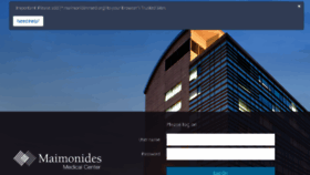 What Mmcsharepoint.maimonidesmed.org website looked like in 2017 (7 years ago)