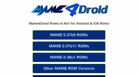 What Mame4droid.com website looked like in 2017 (6 years ago)