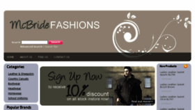 What Mcbridefashions.com website looked like in 2017 (6 years ago)