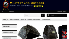 What Militaryandoutdoor.co.uk website looked like in 2017 (6 years ago)
