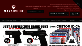 What Maxarmory.com website looked like in 2017 (6 years ago)