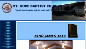 What Mthopebaptist.com website looked like in 2017 (6 years ago)