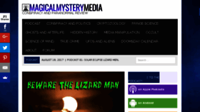 What Magicalmysterymedia.com website looked like in 2017 (6 years ago)